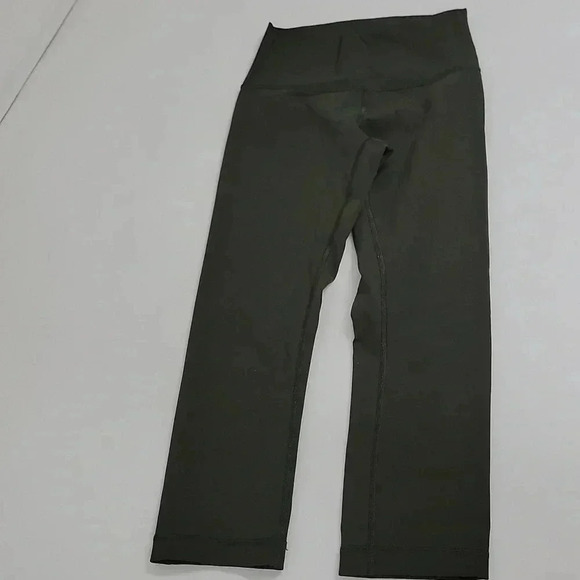 Lululemon Wunder Under Crop (High-Rise) *Full-On Luxtreme 21"Dark Olive (First - Picture 4 of 14